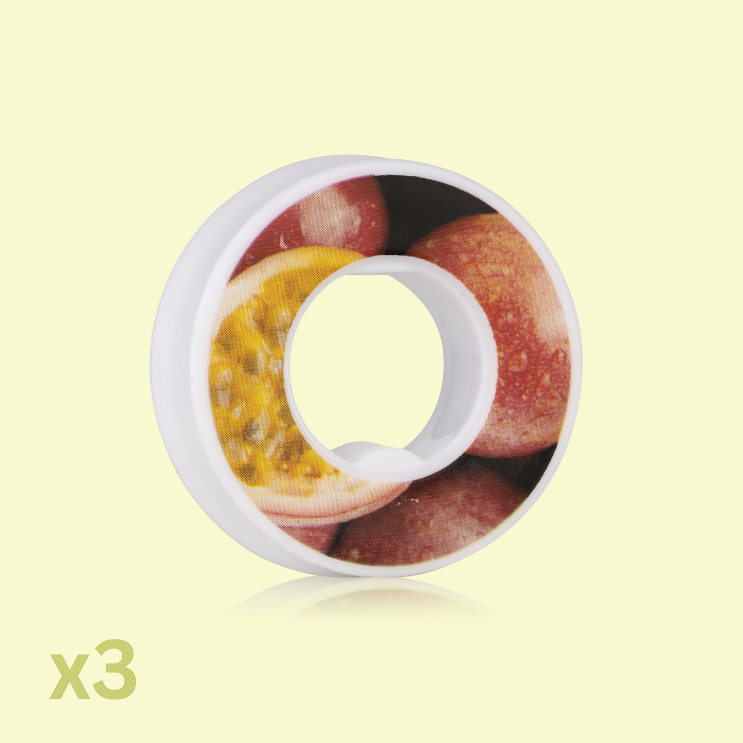 סט 3 טבעות - פסיפלורה